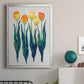 Tulips in a Row I - Modern Framed Canvas Print