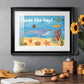 Cute Sea Creatures II - Modern Framed Art Print