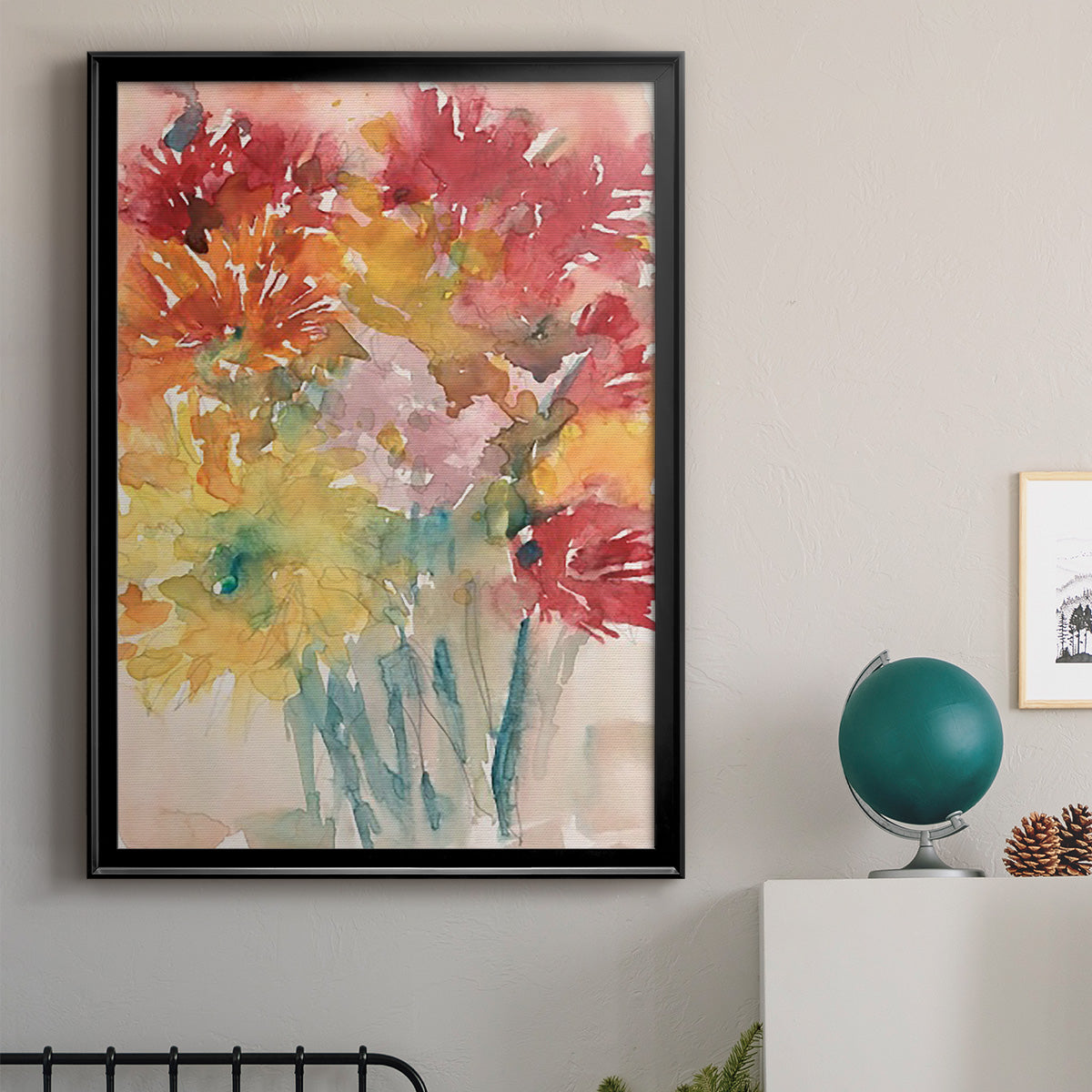 Floral Treats I - Modern Framed Canvas Print