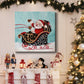 Santa And His Sleigh-Premium Gallery Wrapped Canvas - Ready to Hang