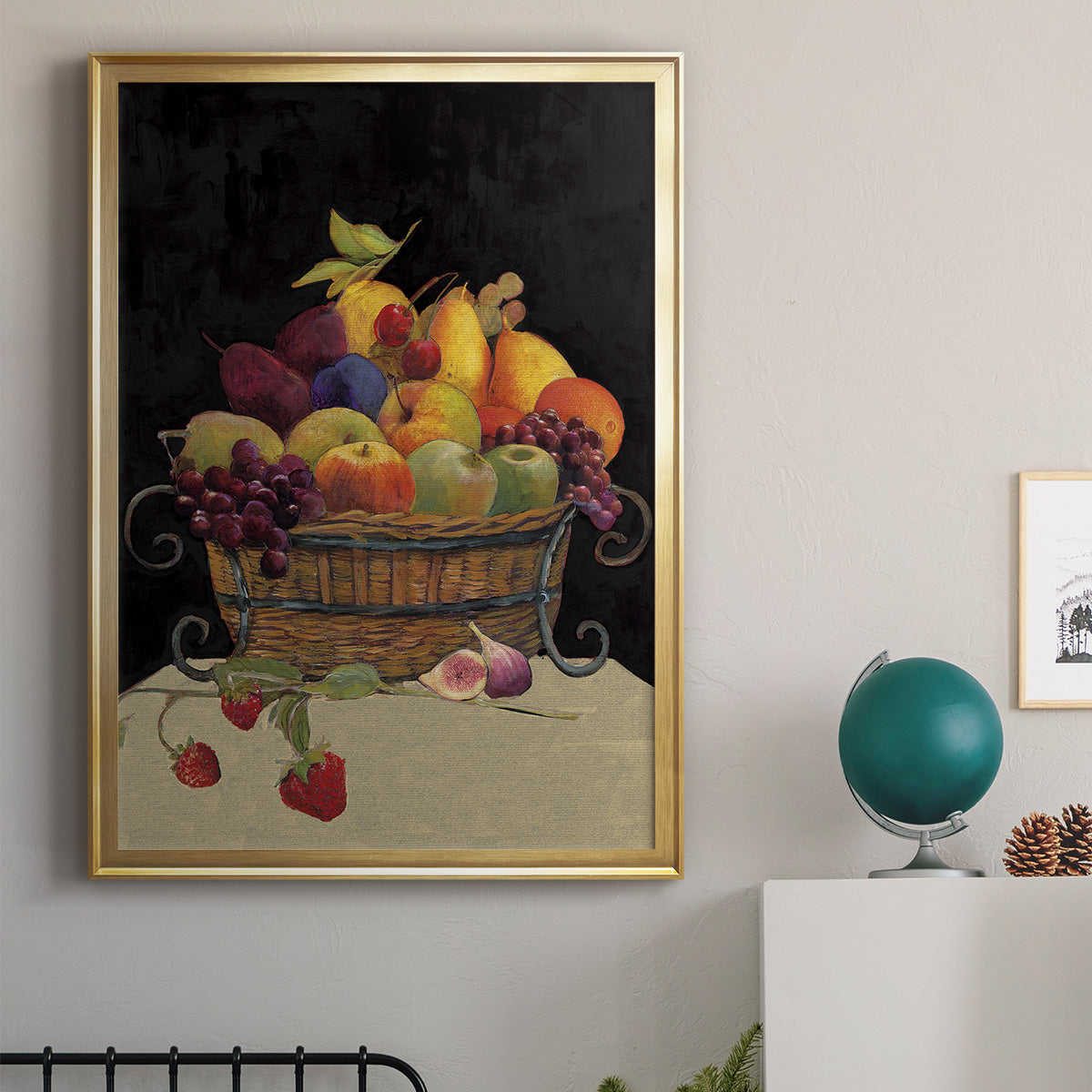 Fruit Basket I Revisit - Modern Framed Canvas Print