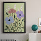 Woodblock Floral III - Modern Framed Canvas Print