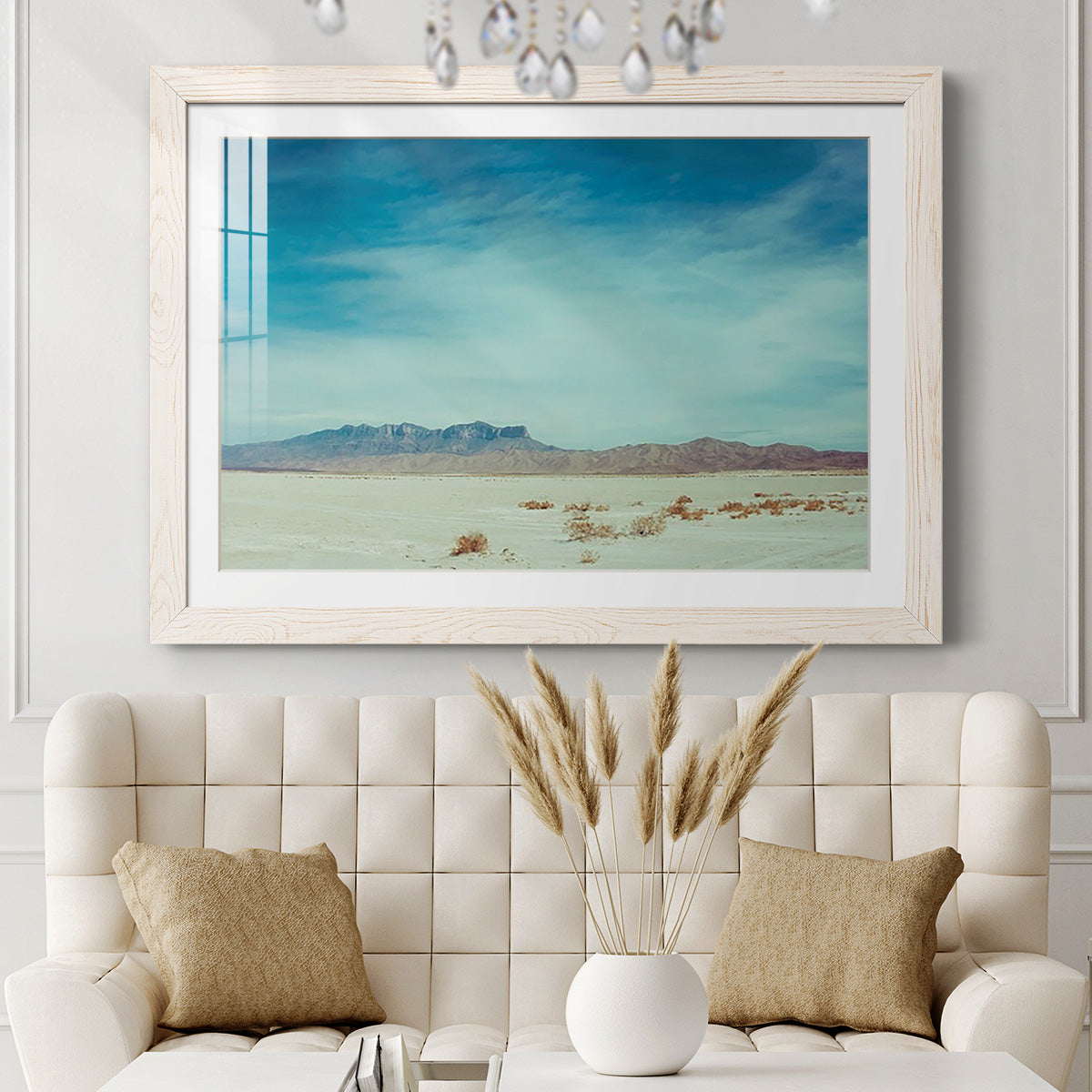 Salt Flat Walk II - Barnwood Framed Art Print