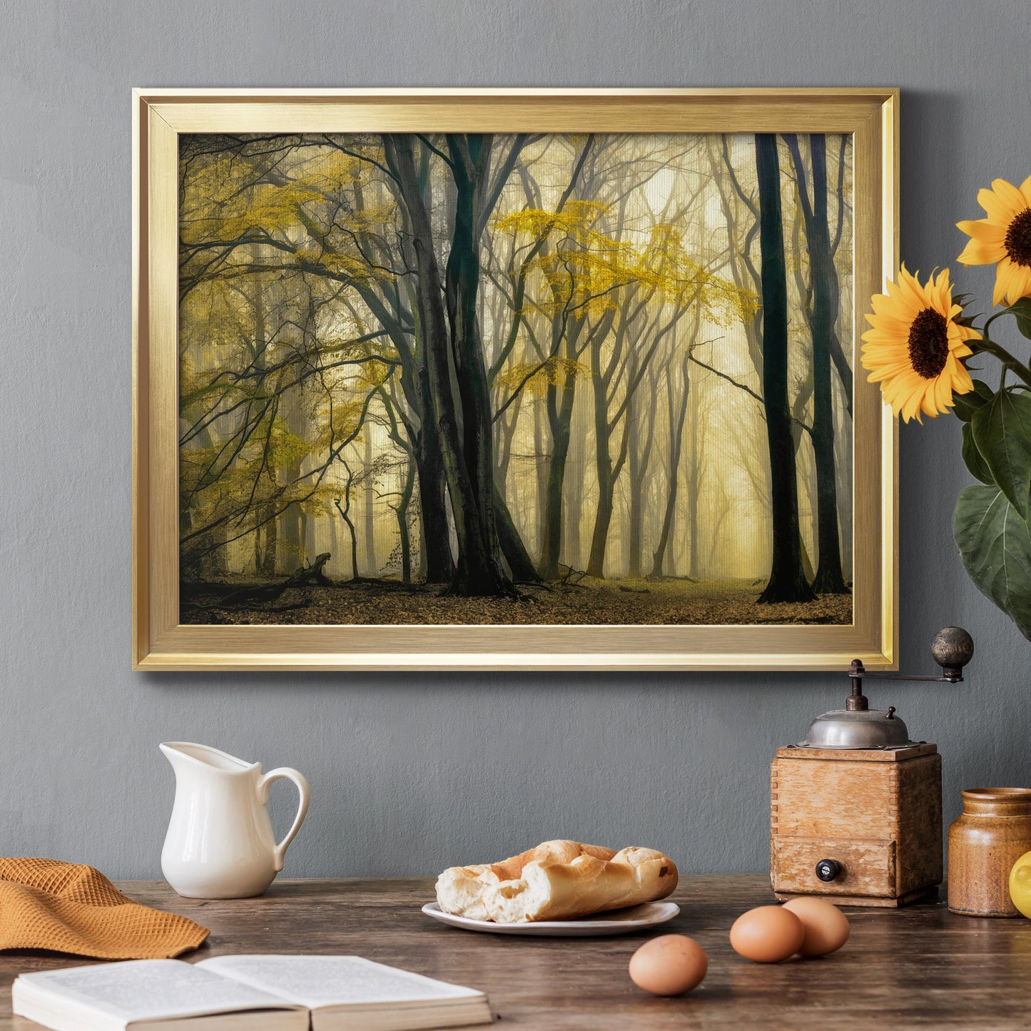 In Love with Golden Fall Premium Classic Framed Canvas - Ready to Hang