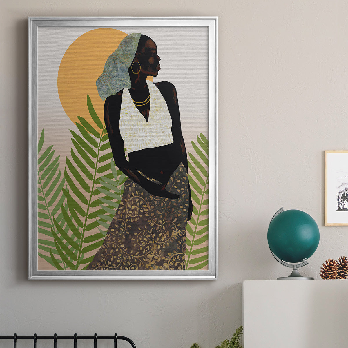 Her Grace - Modern Framed Canvas Print