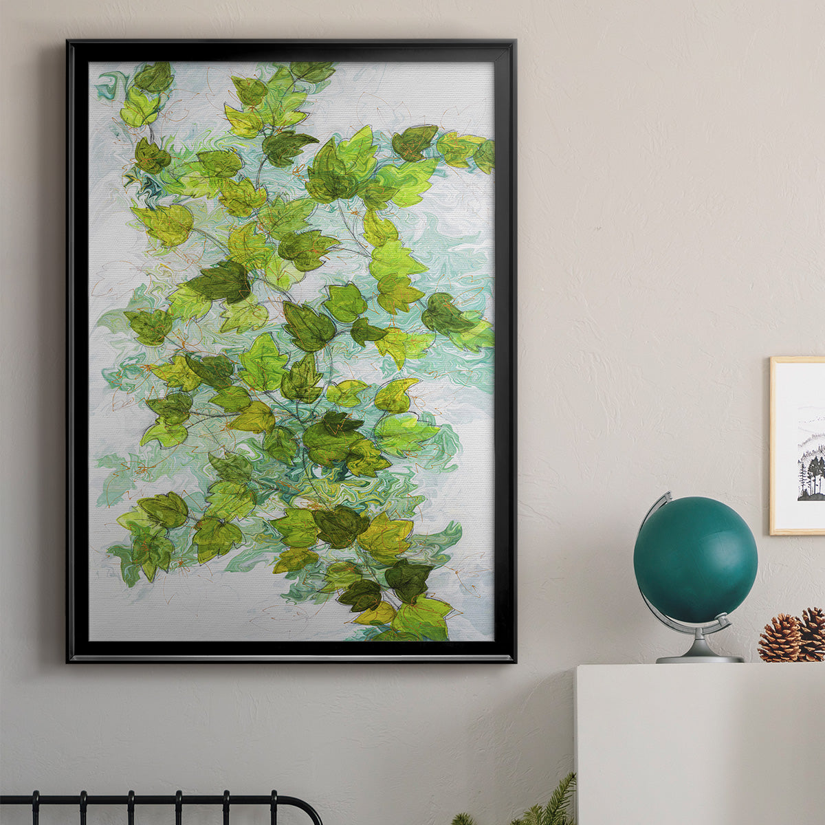 Ivy - Modern Framed Canvas Print