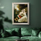 Classical portrait of the Frankland sisters by John Hoppner in an ornate champagne frame displayed in a dark-toned interior setting.