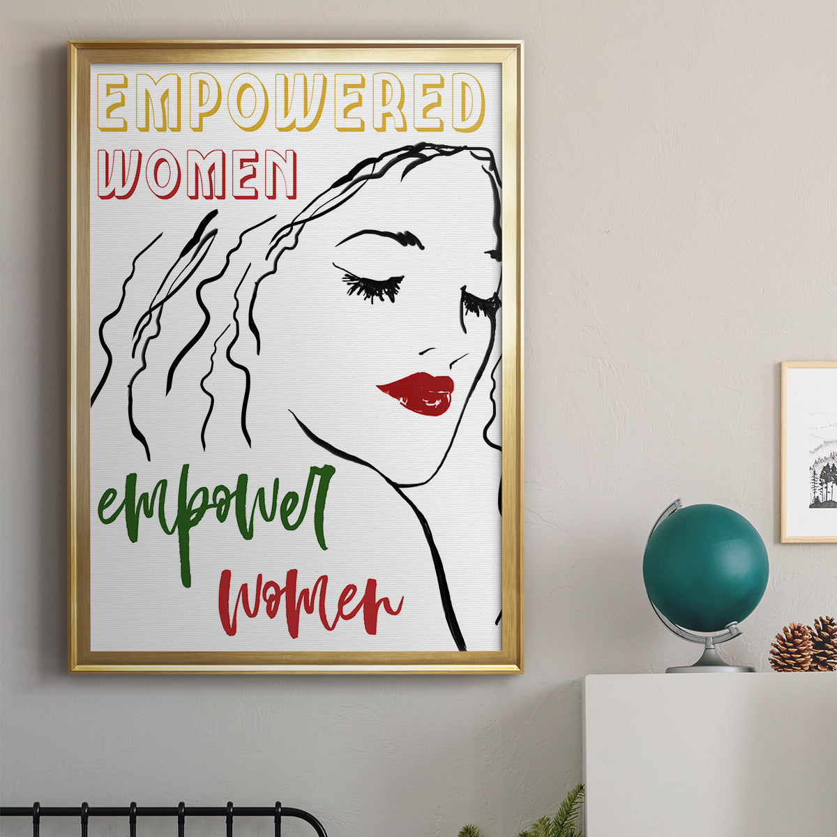 Empowered Women - Modern Framed Canvas Print