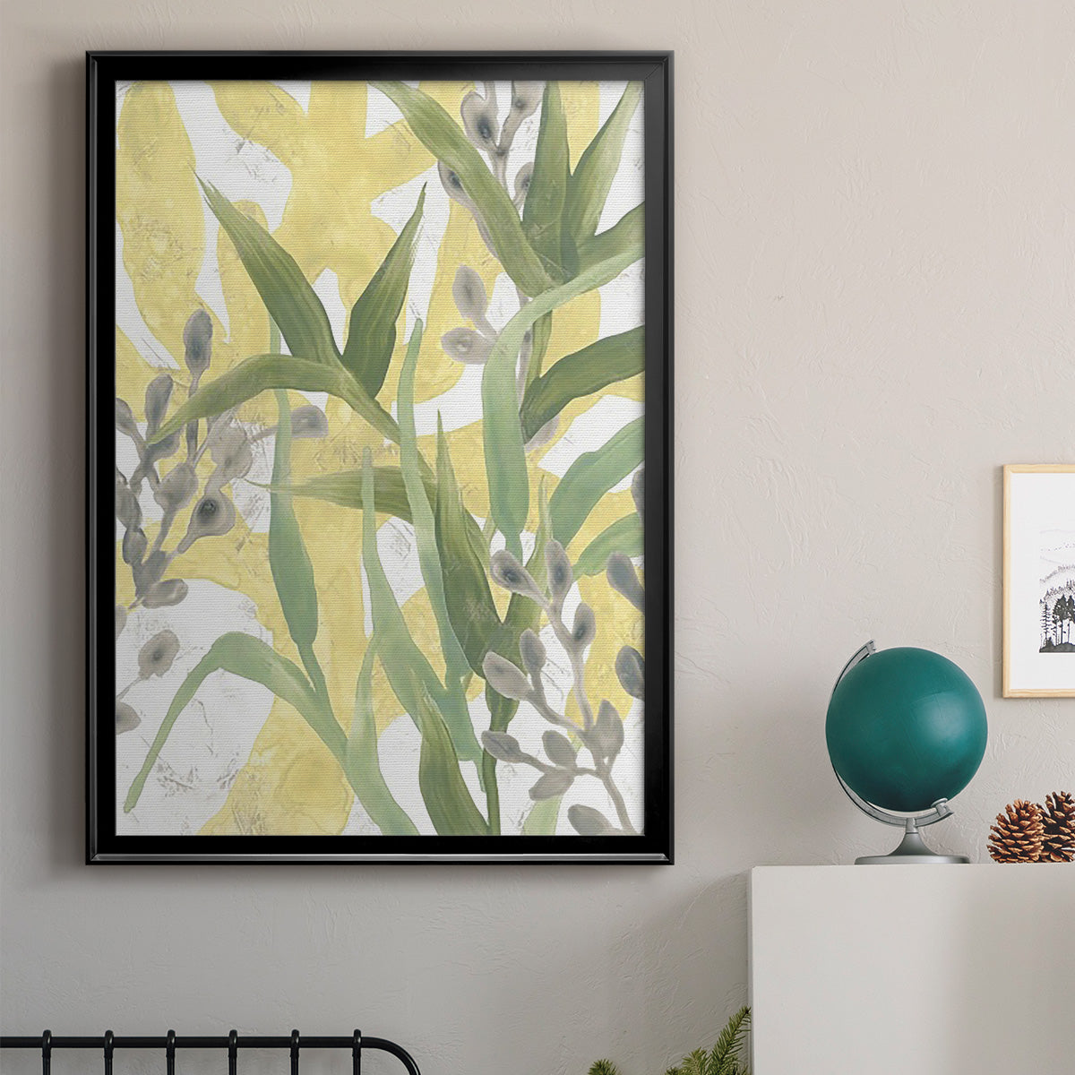 Sea Grass Fresco III - Modern Framed Canvas Print