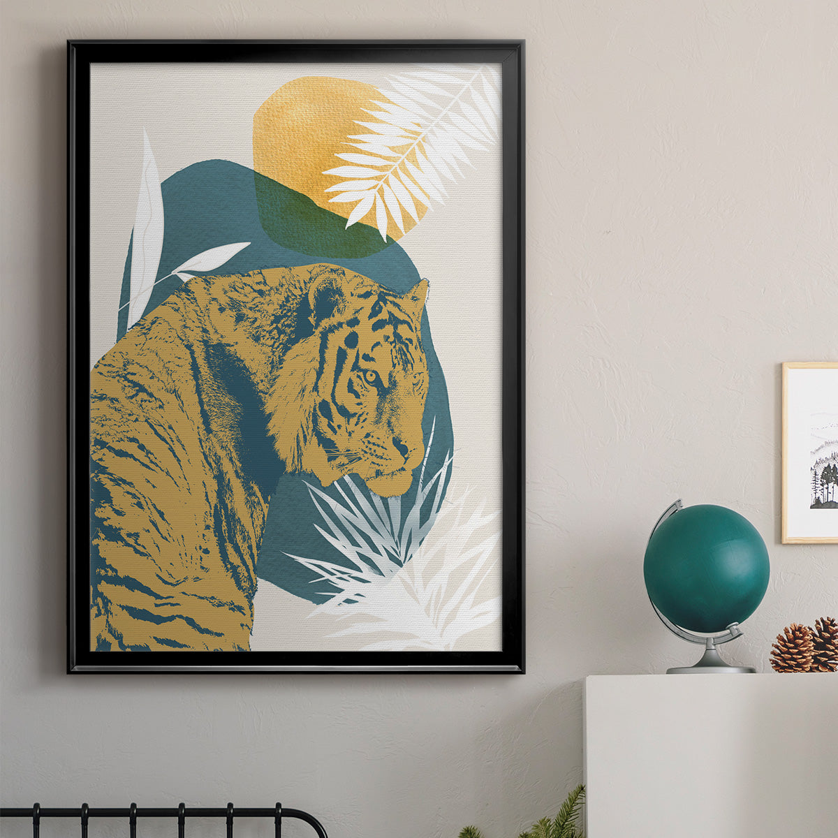 Jungle Cat I - Modern Framed Canvas Print