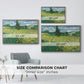 Green Wheat Field with Cypress, 1889 - Floater Framed Canvas Print