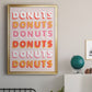 Donuts - Modern Framed Canvas Print