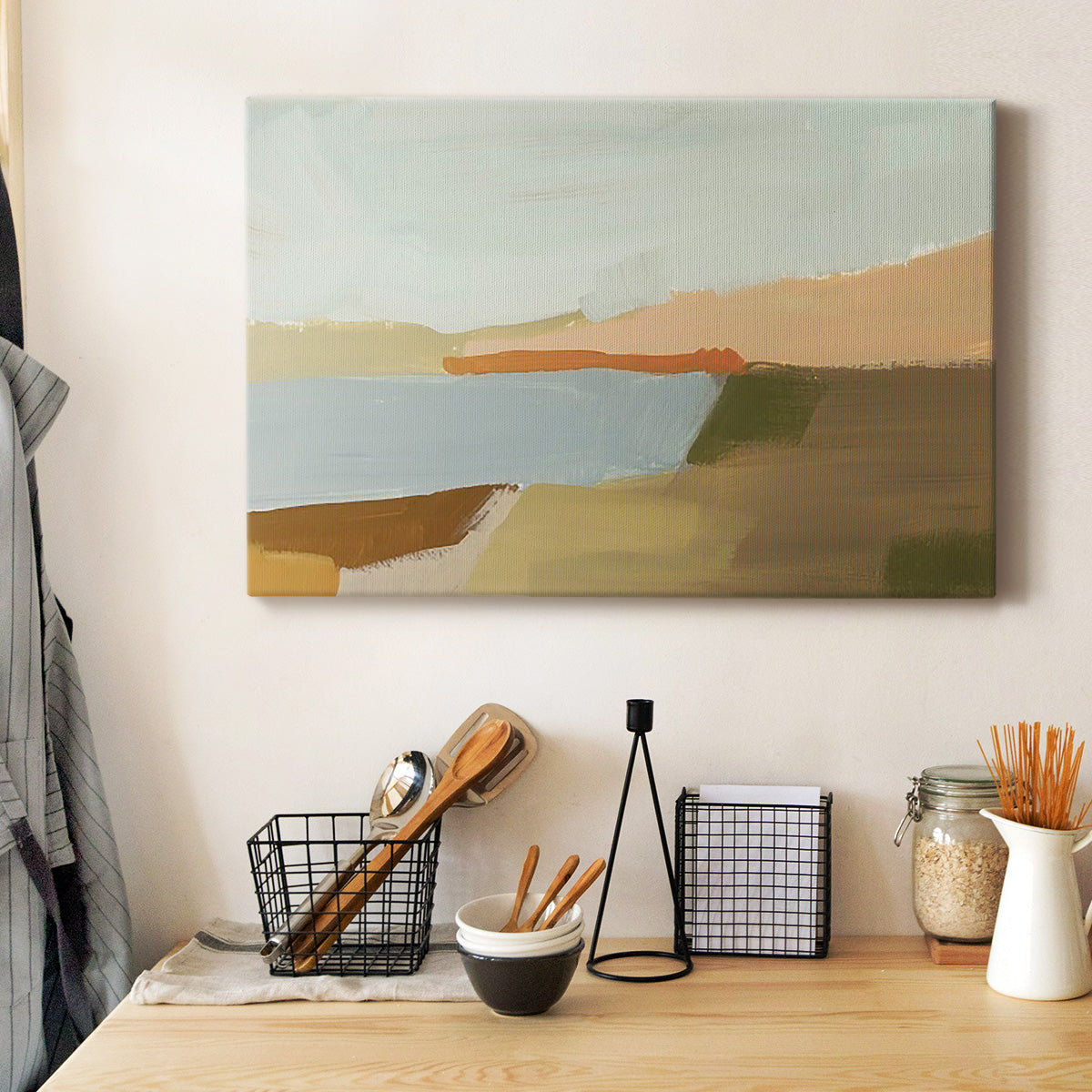 Stacked Landscape I Premium Gallery Wrapped Canvas - Ready to Hang