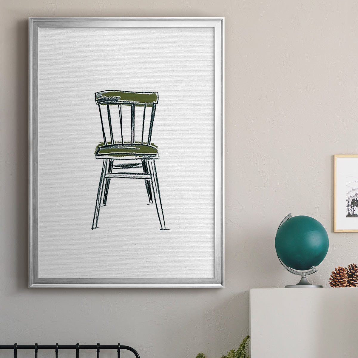 Take a Seat IV - Modern Framed Canvas Print