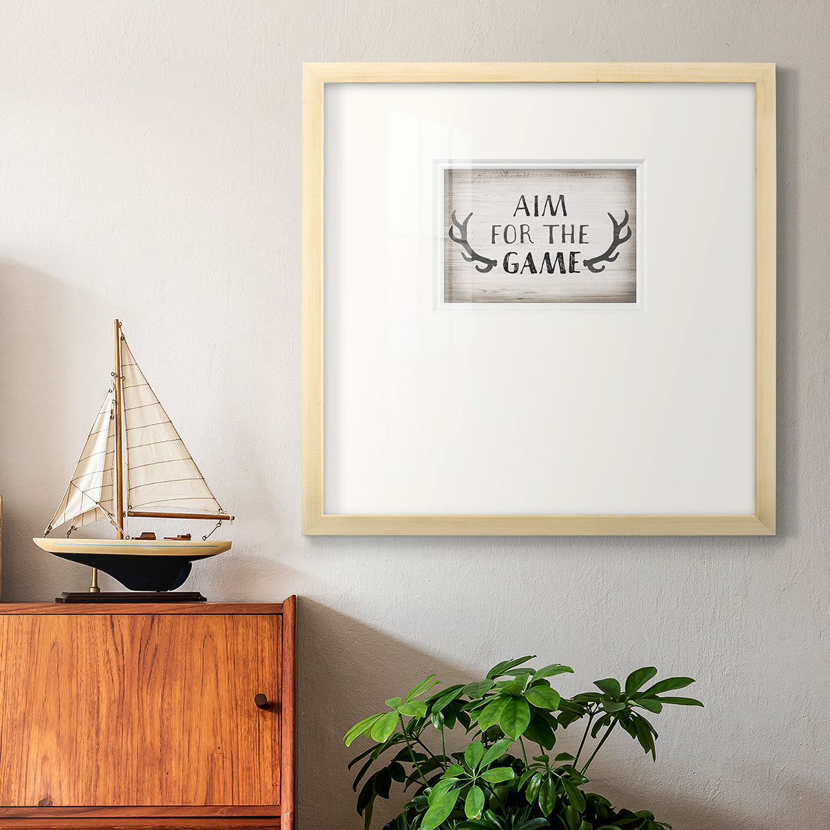 Aim Game Premium Framed Print Double Matboard