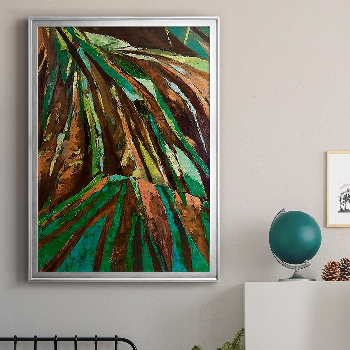 Las Palmas II - Modern Framed Canvas Print