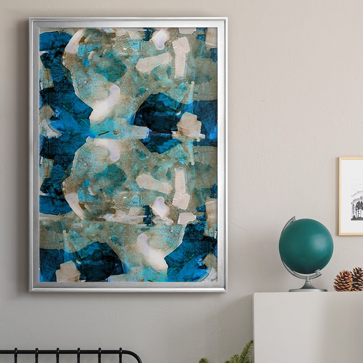 Impasto II - Modern Framed Canvas Print