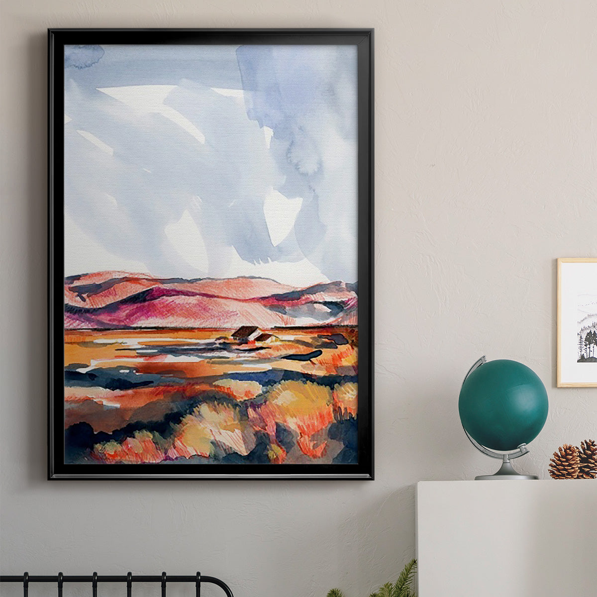 Chromatic Landscapes I - Modern Framed Canvas Print