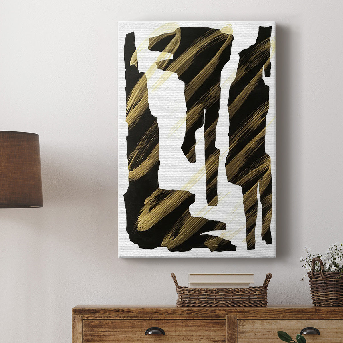 Onyx Obelisks III Premium Gallery Wrapped Canvas - Ready to Hang