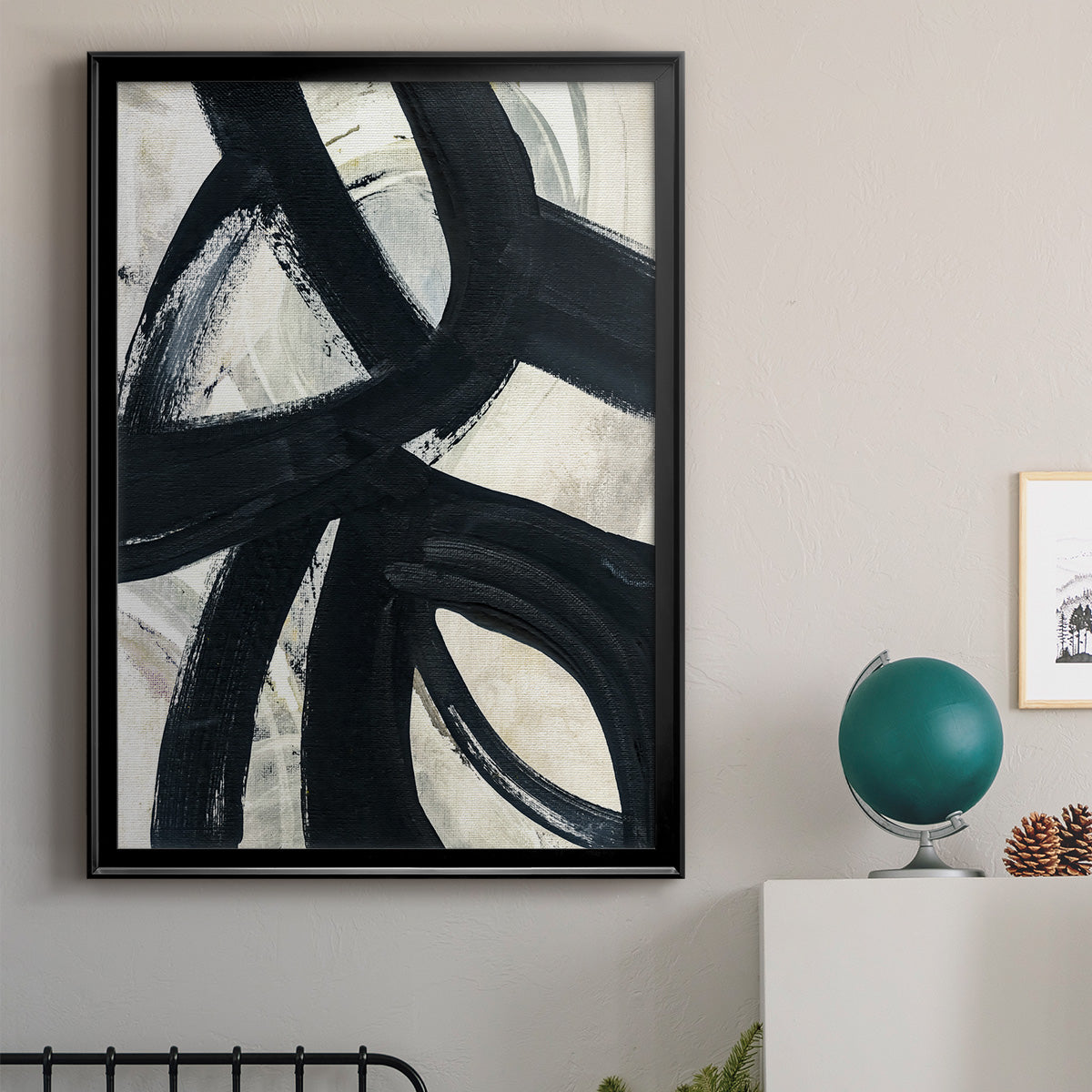 A Day in Brooklyn - Modern Framed Canvas Print