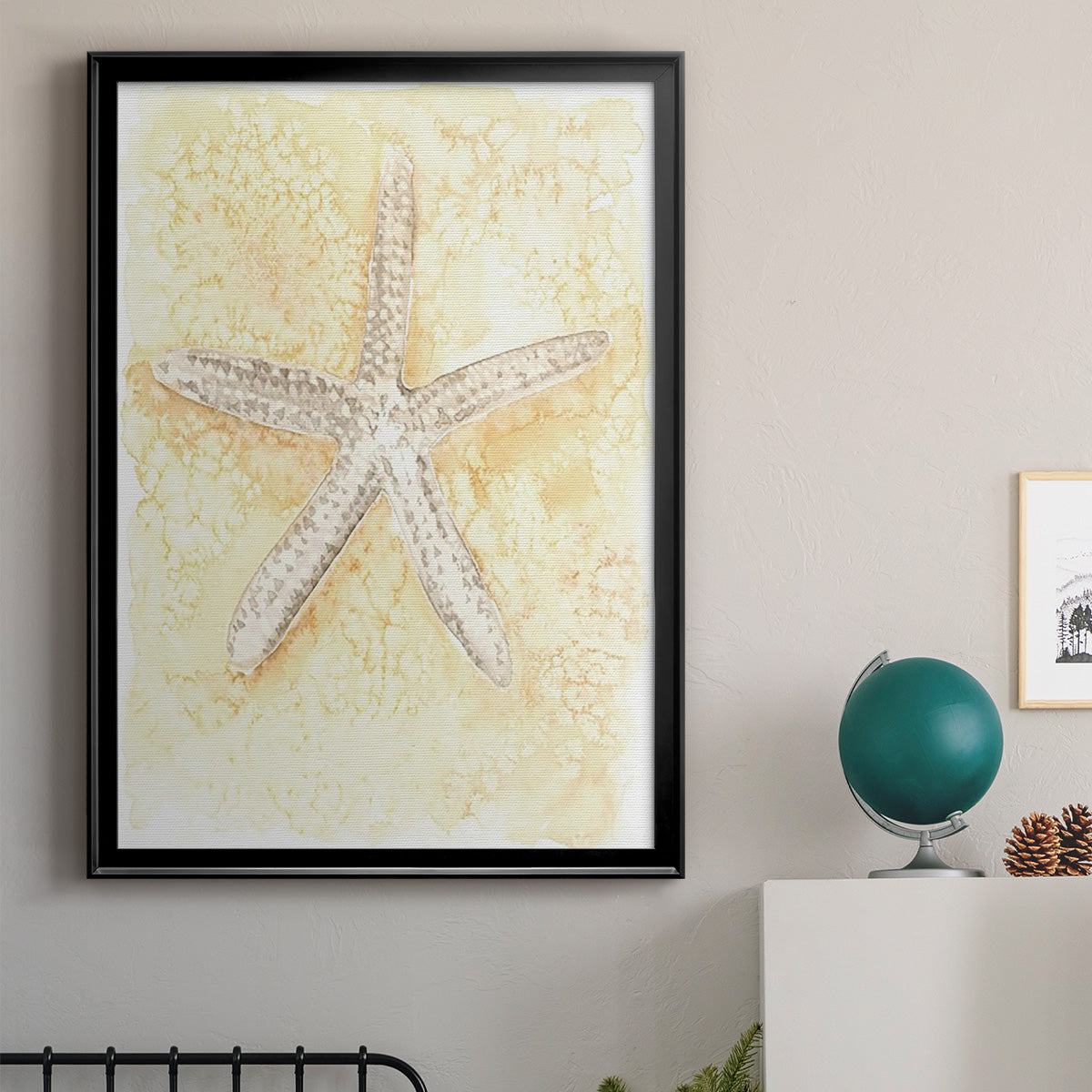 Salty Seashell I - Modern Framed Canvas Print