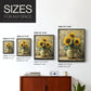 Floral Study Series CLXXI - Restickable Framed Art Set