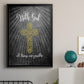 With God Gold - Modern Framed Canvas Print