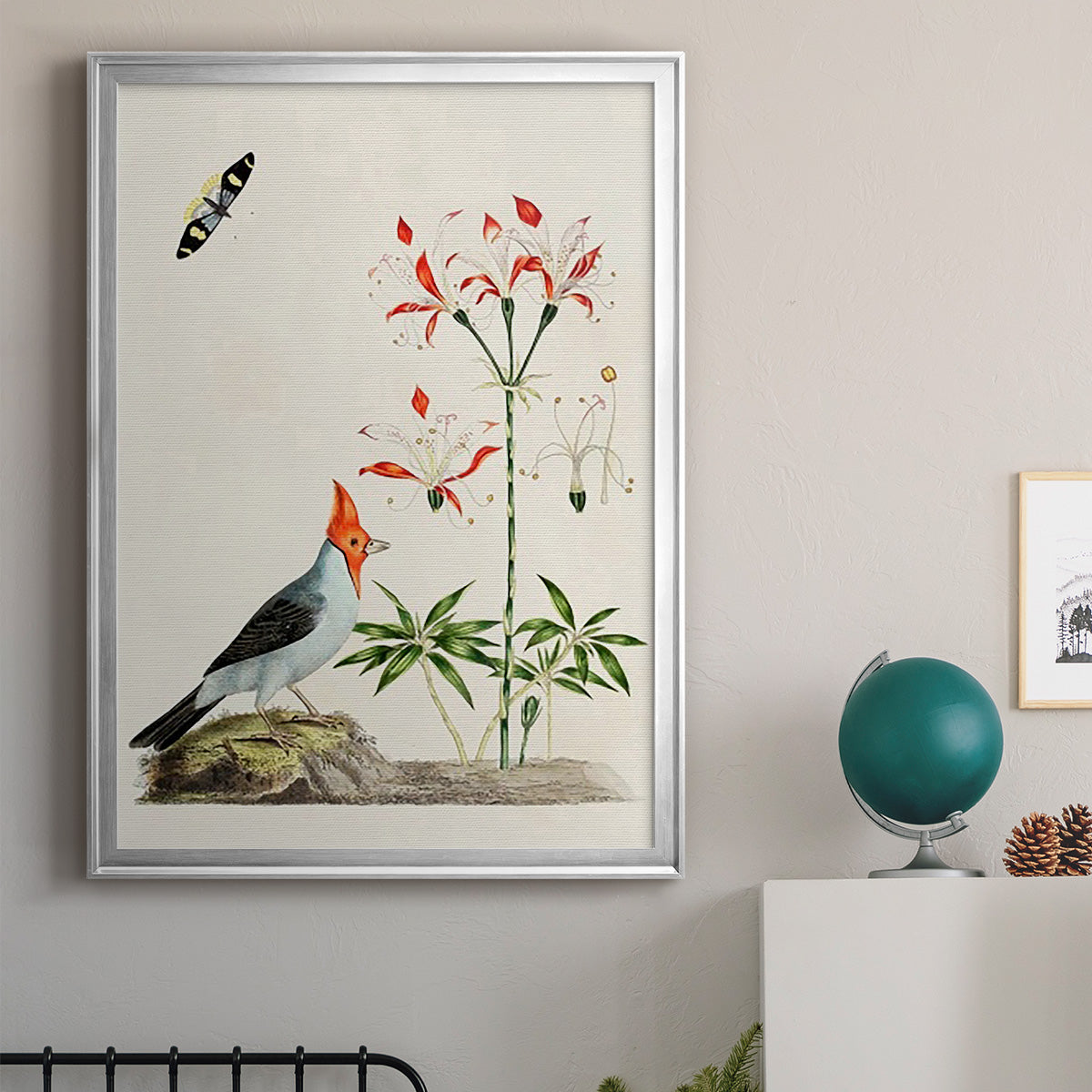 Bird in Habitat I - Modern Framed Canvas Print