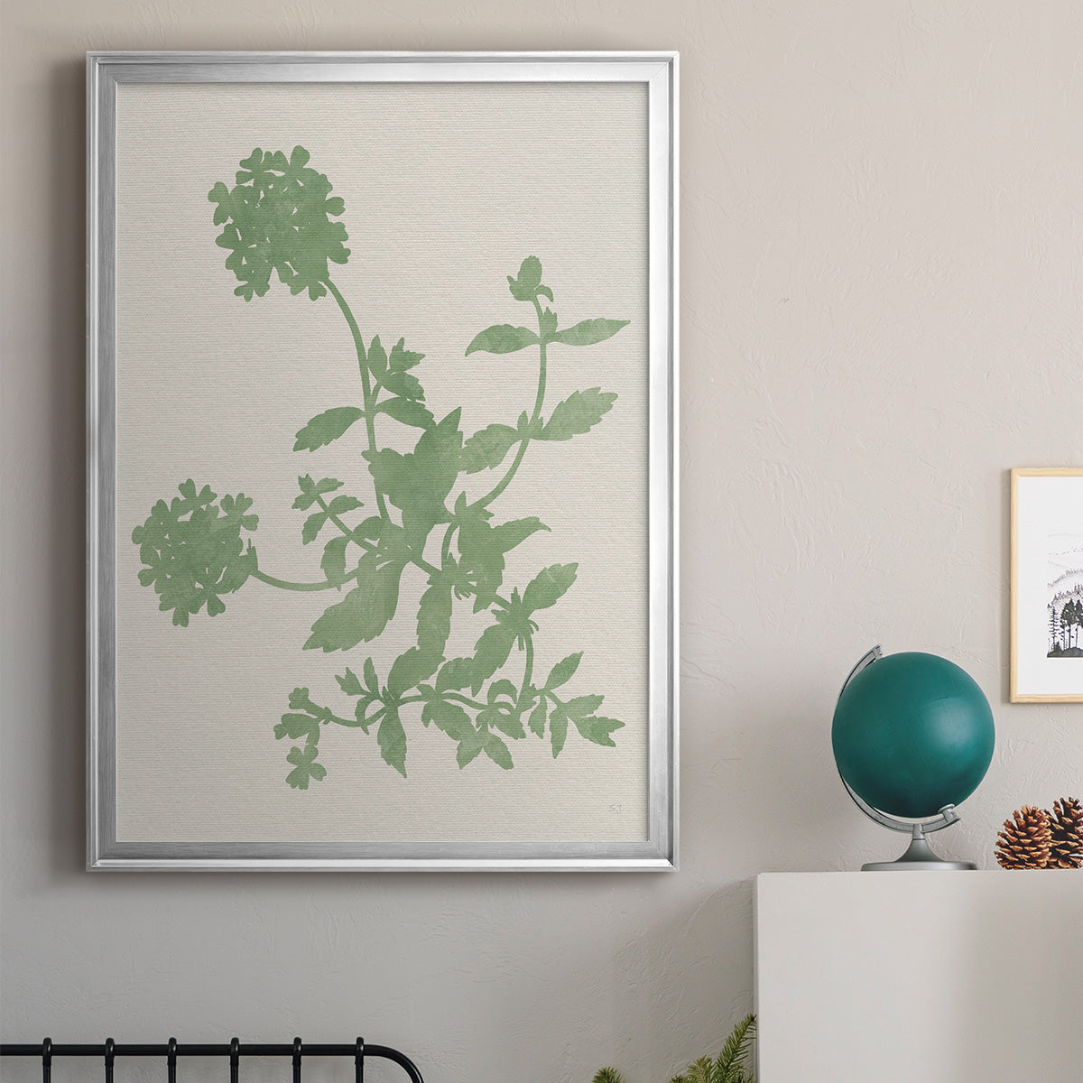 Vintage Garden II - Modern Framed Canvas Print