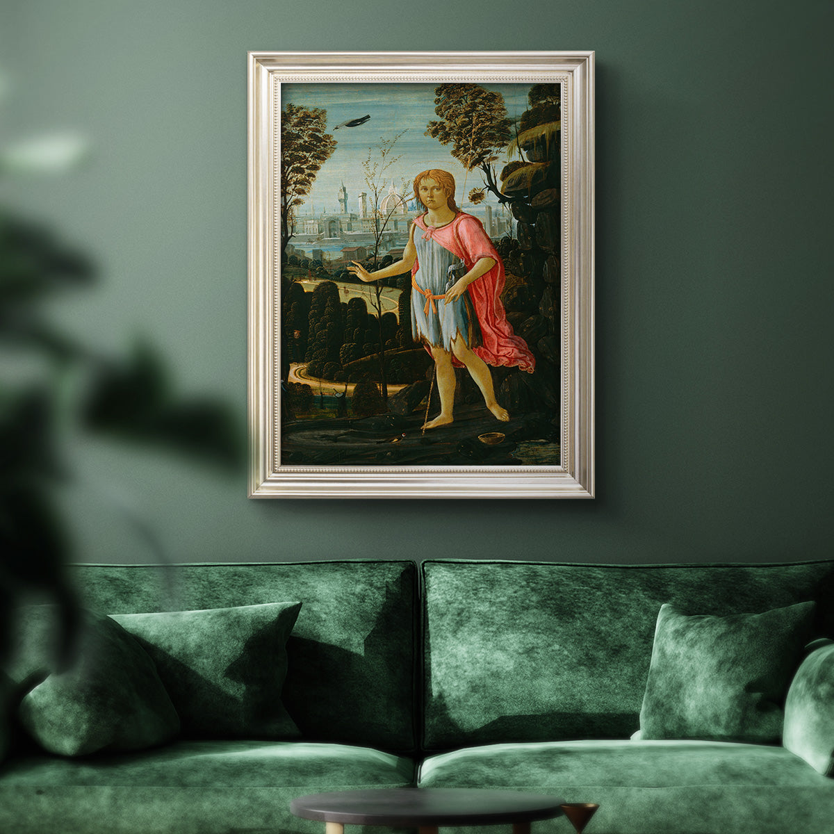Saint John the Baptist - Ornate Framed Canvas Print
