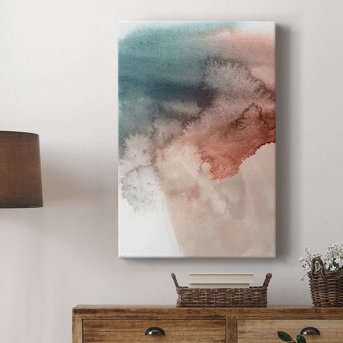 Red Ochre Abstract III - Canvas Art Print