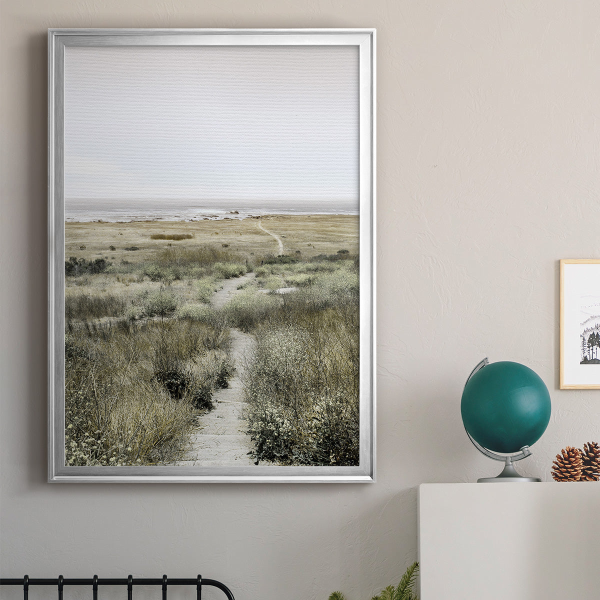 Footpath to Paradise - Modern Framed Canvas Print