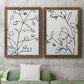 Botanical Sketch I   - Premium Framed Canvas 2 Piece Set - Ready to Hang