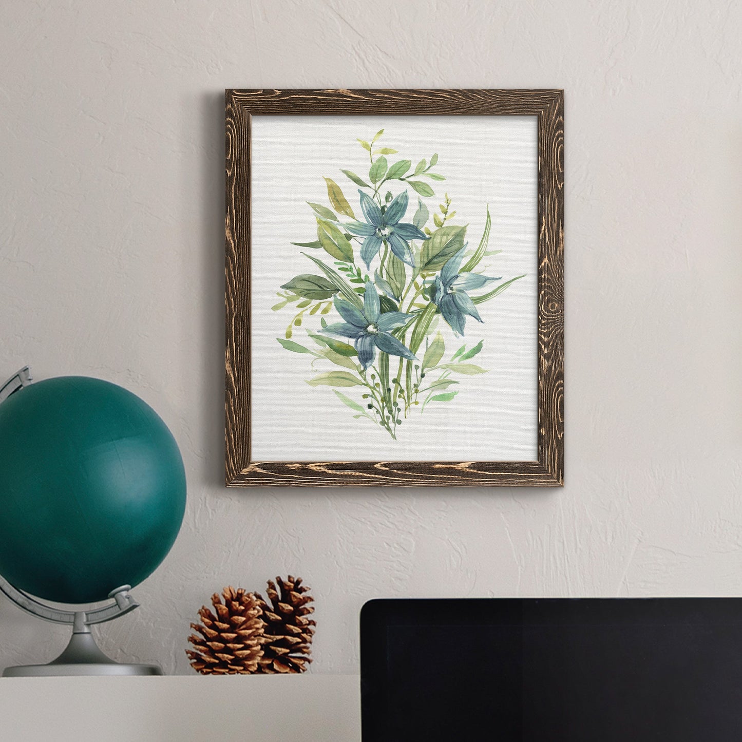 Greenery I - Premium Canvas Framed in Barnwood - Ready to Hang