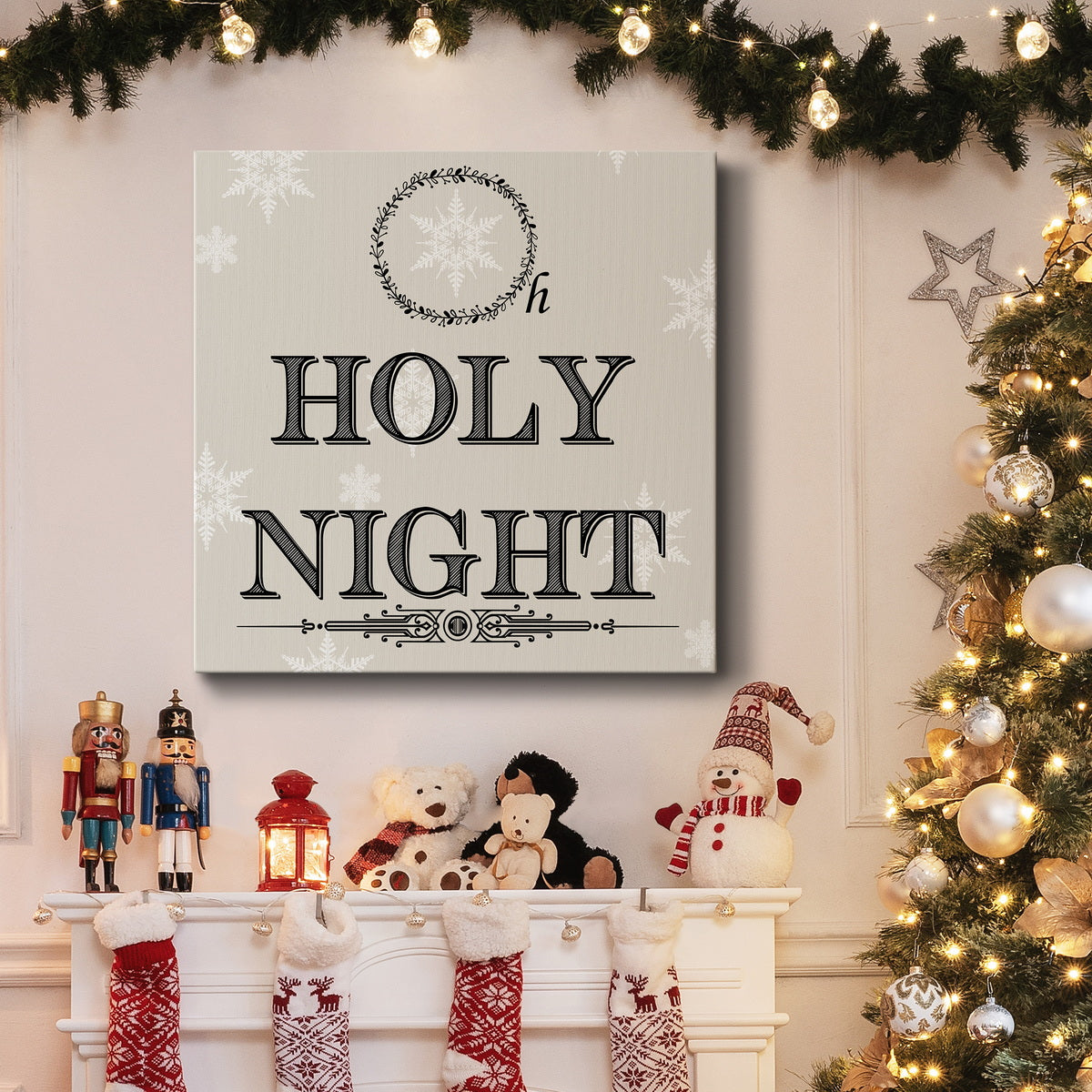 Oh Holy Night-Premium Gallery Wrapped Canvas - Ready to Hang