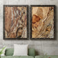 Tree Texture Triptych I - Premium Framed Canvas 2 Piece Set - Ready to Hang