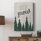 Let It Snow Forest Premium Gallery Wrapped Canvas - Ready to Hang