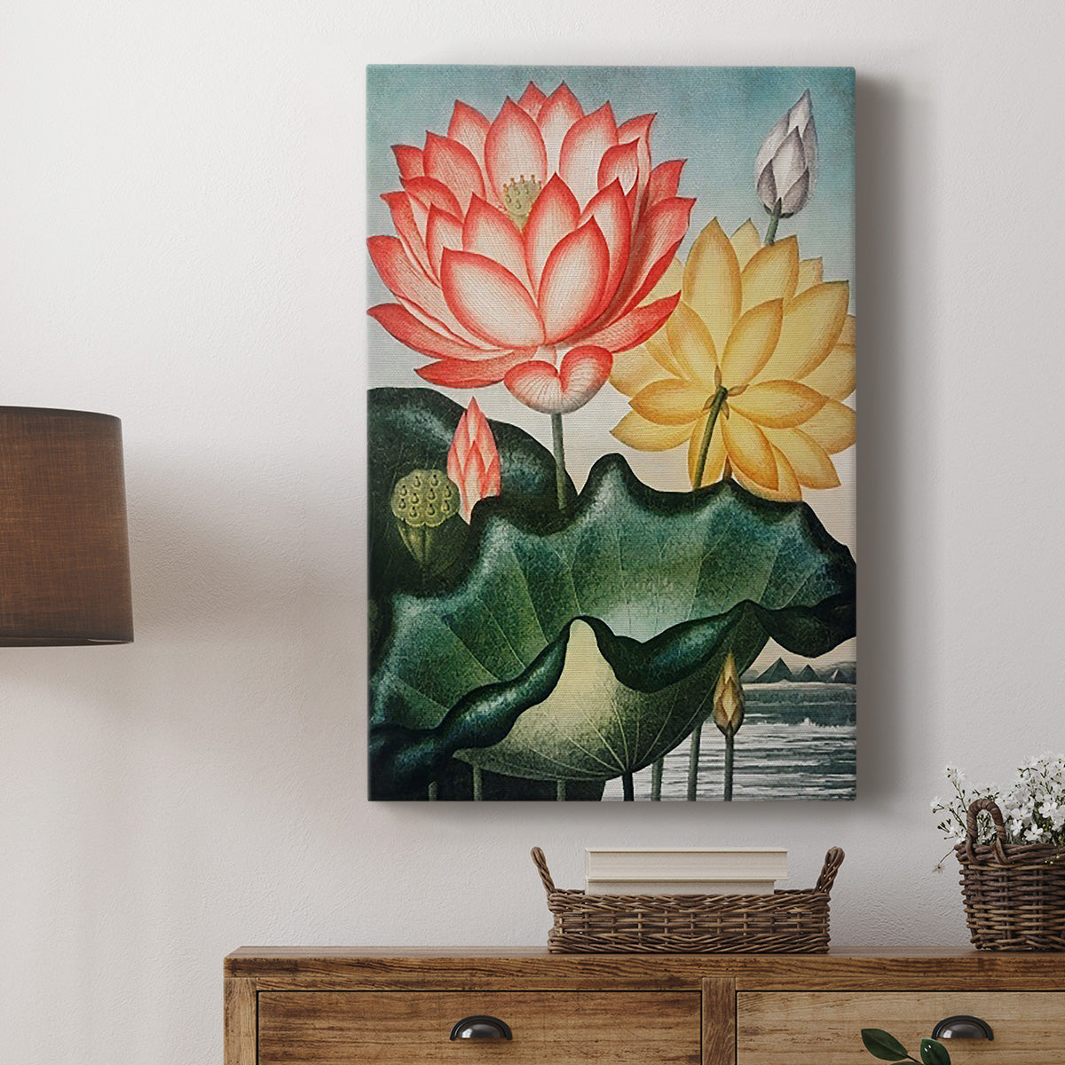 Temple of Flora V - Canvas Art Print