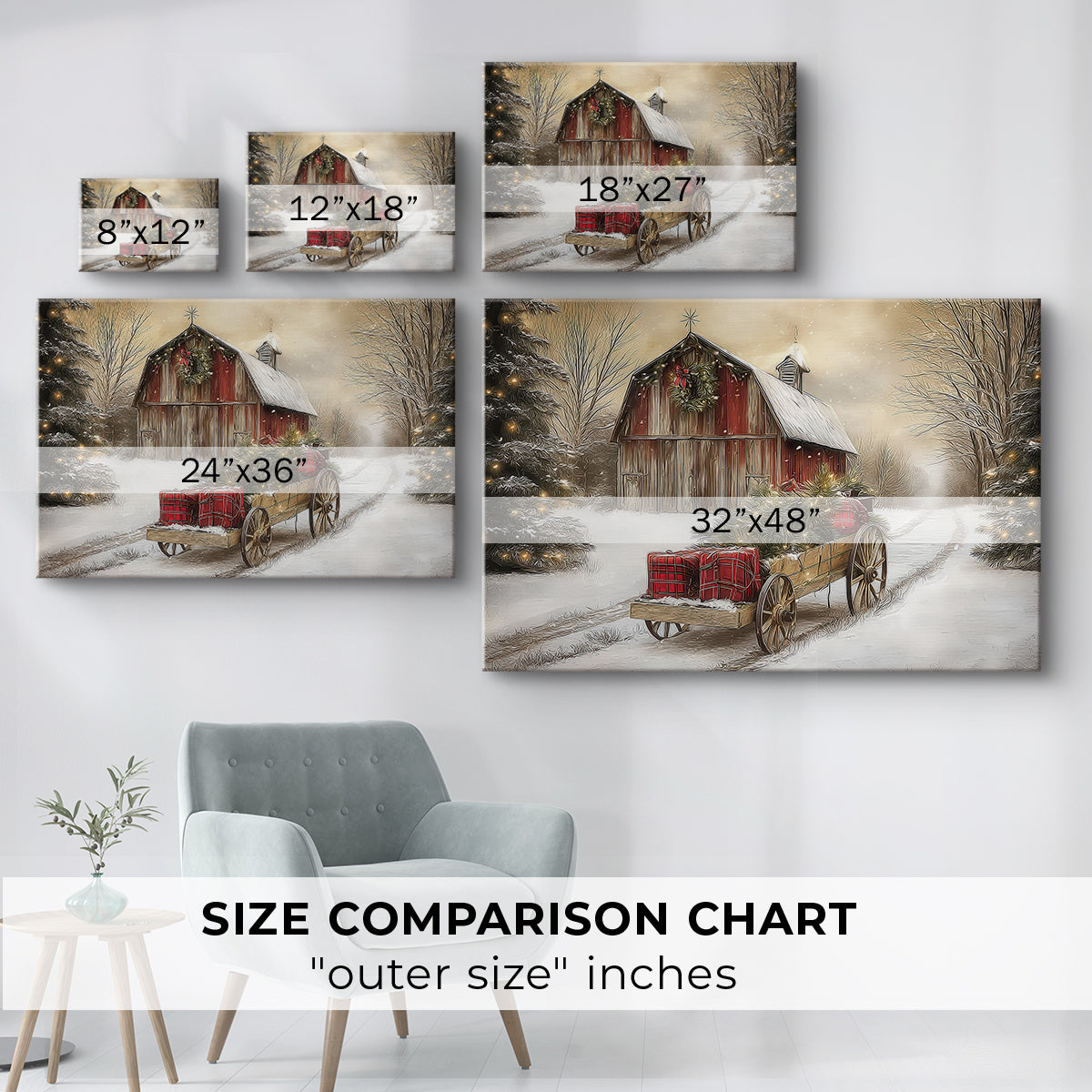 Village of Warm Lantern Promise - Canvas Art Print