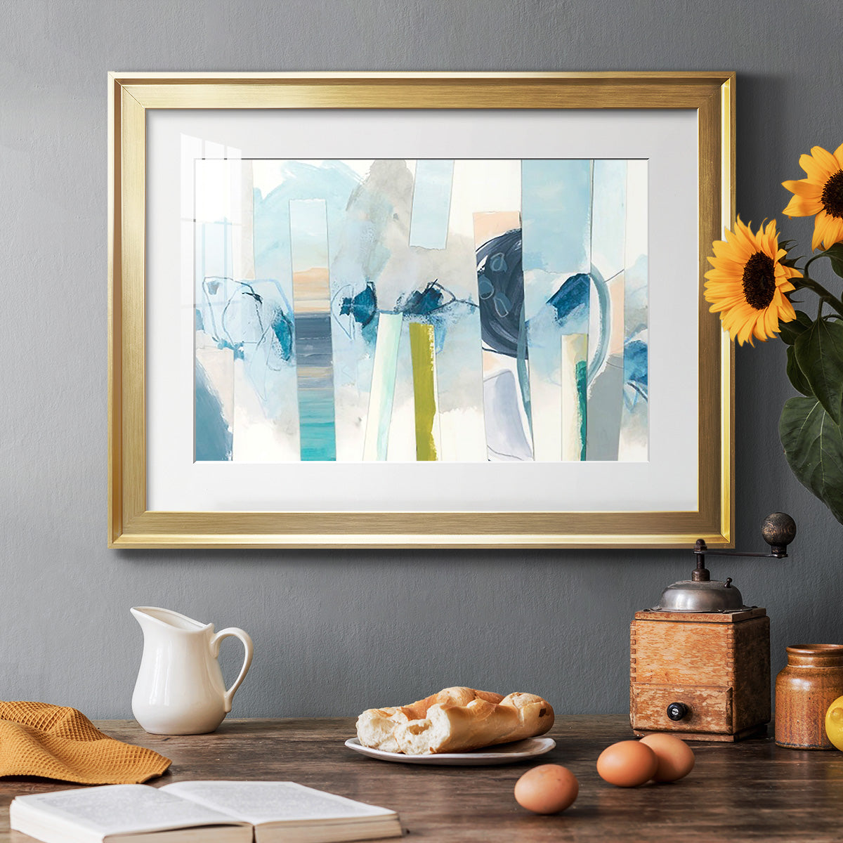 Liquid Strata I Premium Framed Print - Ready to Hang