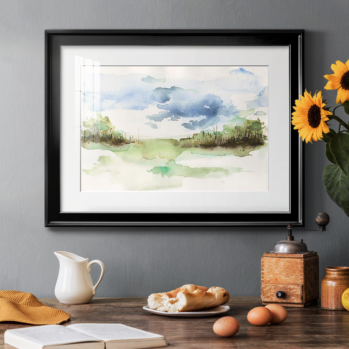 Brush Thickets I - Modern Framed Art Print