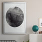 Graphite Moon I - Modern Framed Canvas Print
