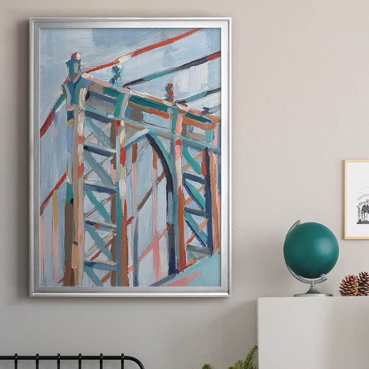 Big City Colors II - Modern Framed Canvas Print