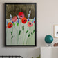 Poppy Party - Modern Framed Canvas Print