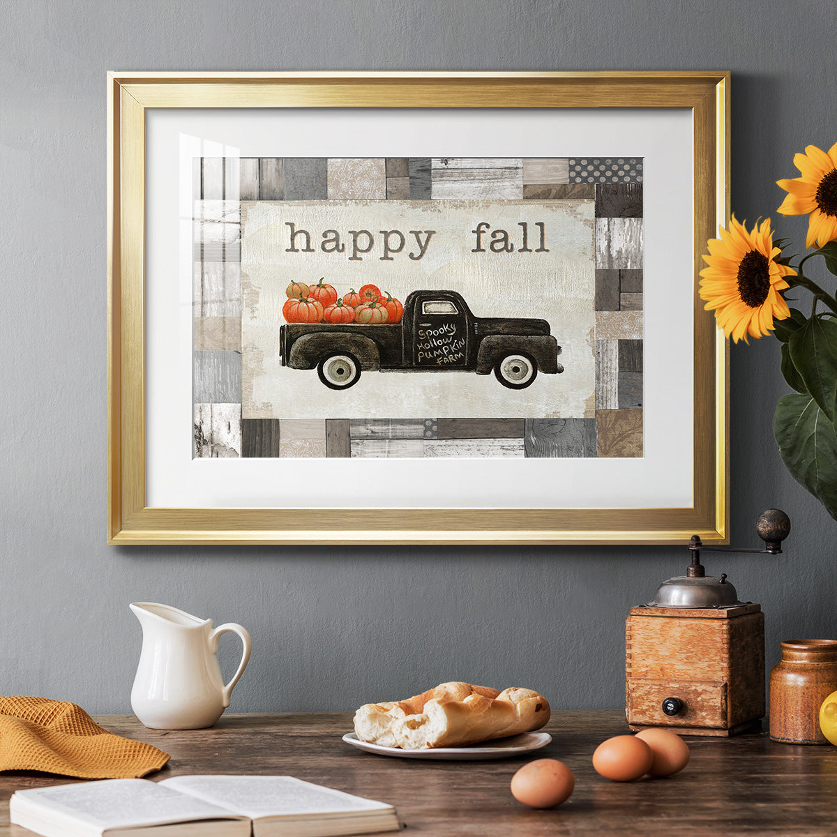 Spooky Hollow Farm - Modern Framed Art Print