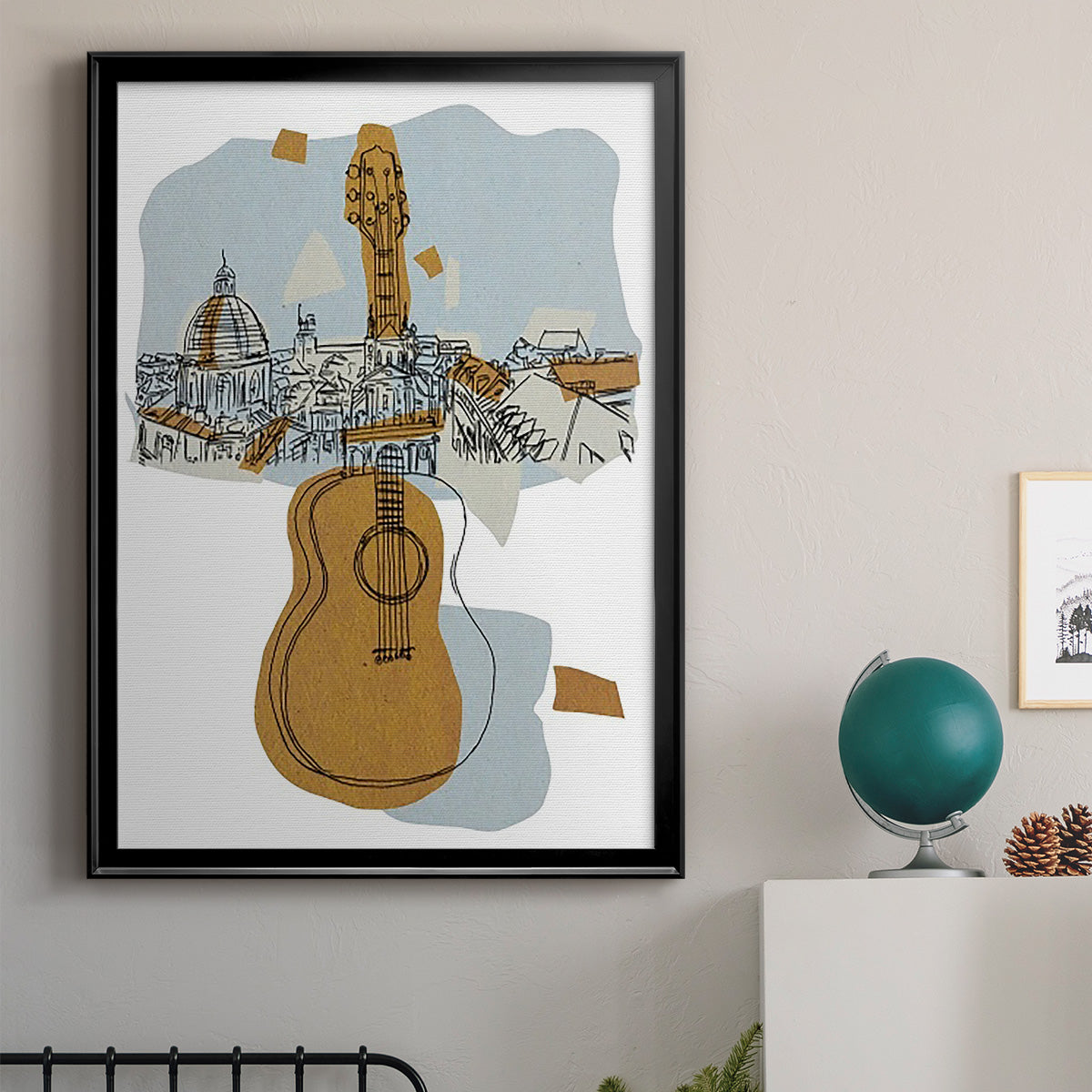 Rehearsal III - Modern Framed Canvas Print