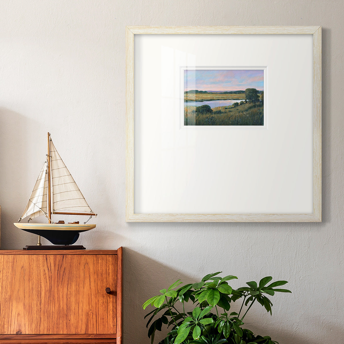 Spring Marsh II Premium Framed Print Double Matboard