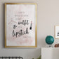 Outfit and Lipstick - Modern Framed Canvas Print