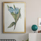 Blue Tulip Picks II - Modern Framed Canvas Print