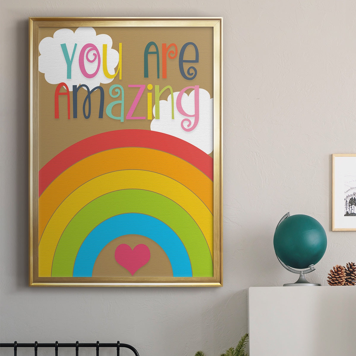 You Are Amazing - Modern Framed Canvas Print